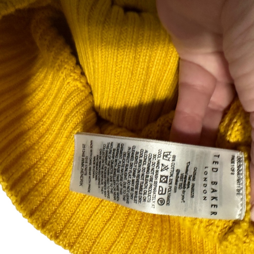 Ted Baker yellow sweater in size 3 (equivalent to size 8). EUC. Beautiful - Picture 13 of 15